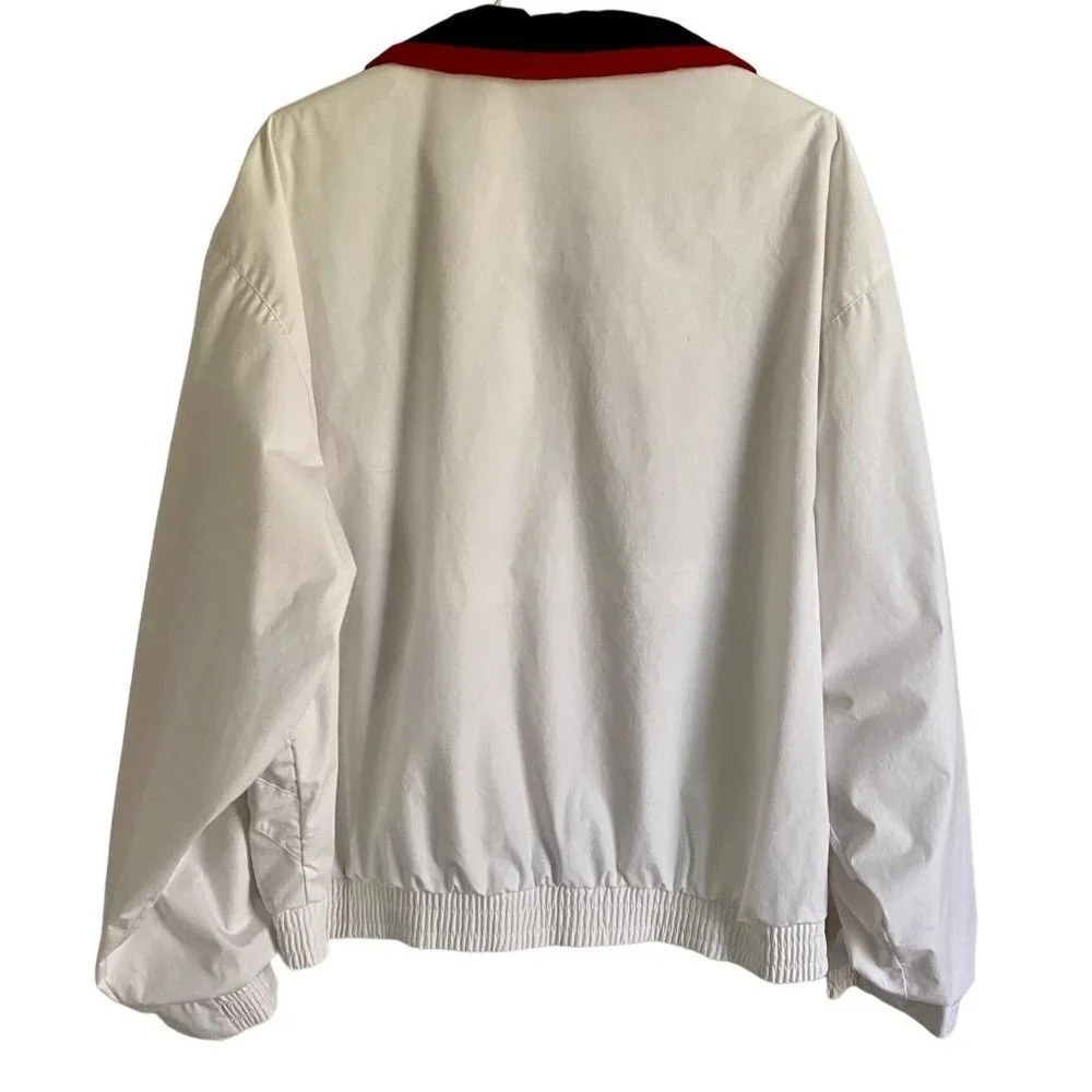 Members Only White Full Zip Jacket Men's XL